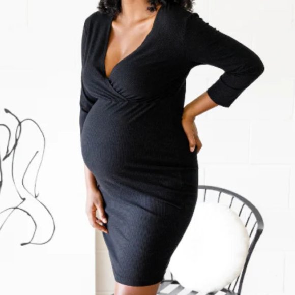 carry maternity Dresses & Skirts - NWT Organic OEKO-TEX Maternity Nursing Dress xs Bamboo made in Canada